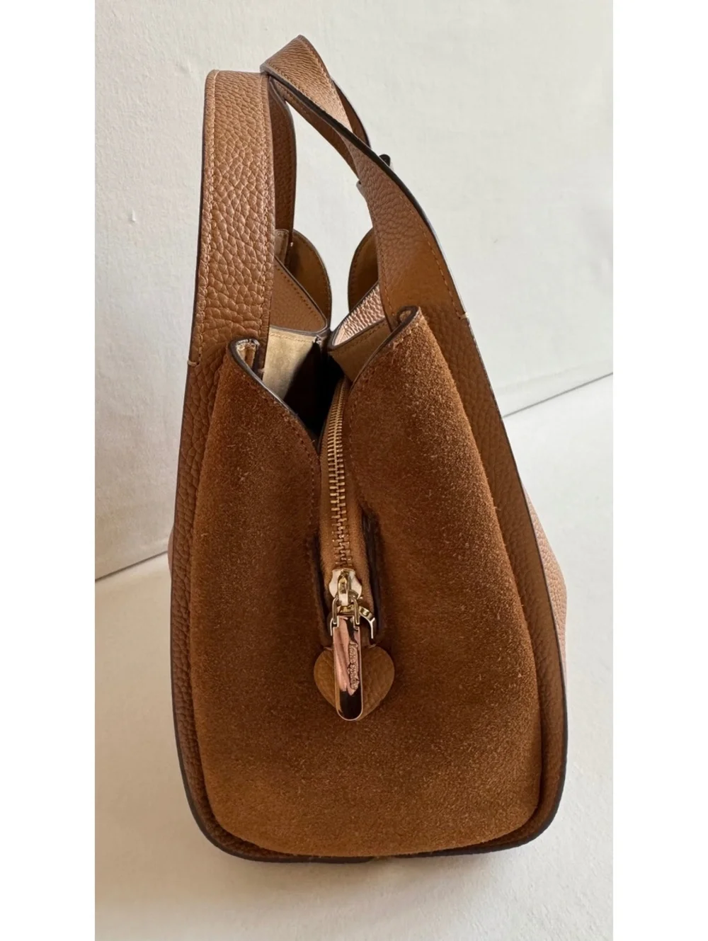 Kate Spade Margaux Medium Satchel Tan Pebbled Leather Tote Crossbody